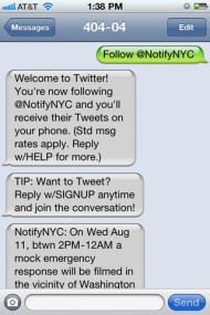 SMS & Twitter come together.